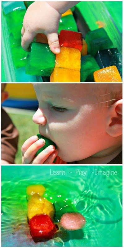 Simple summer sensory play for babies and toddlers - children of all ages will love this too!