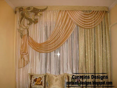luxury embossed curtain design for bedroom, embossed drapes curtains