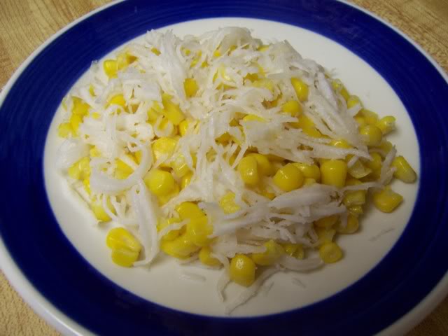Recipe for fresh corn –Sweet corn with sugar and coconut