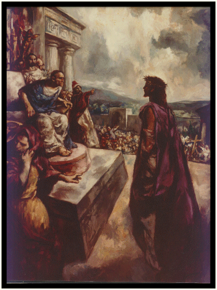 jesus condemned robe death purple stahl king him way put he calvary ben went pilate happened easter morning really jewish