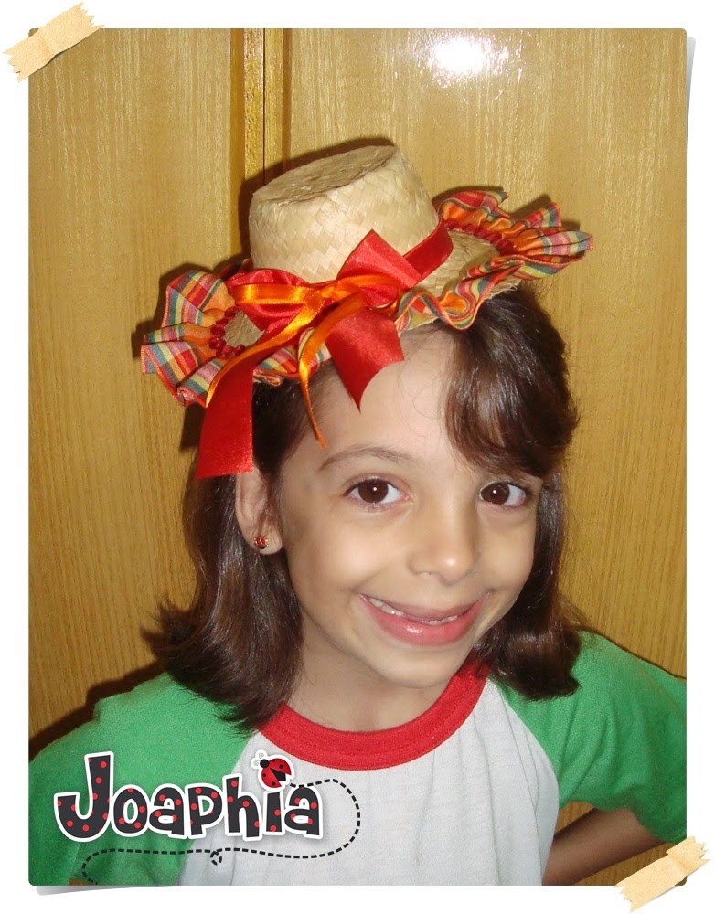 JOAPHIA ARTES E CIA PASSO A PASSO TIARA JUNINA COM CHAPÉU DE PALHA