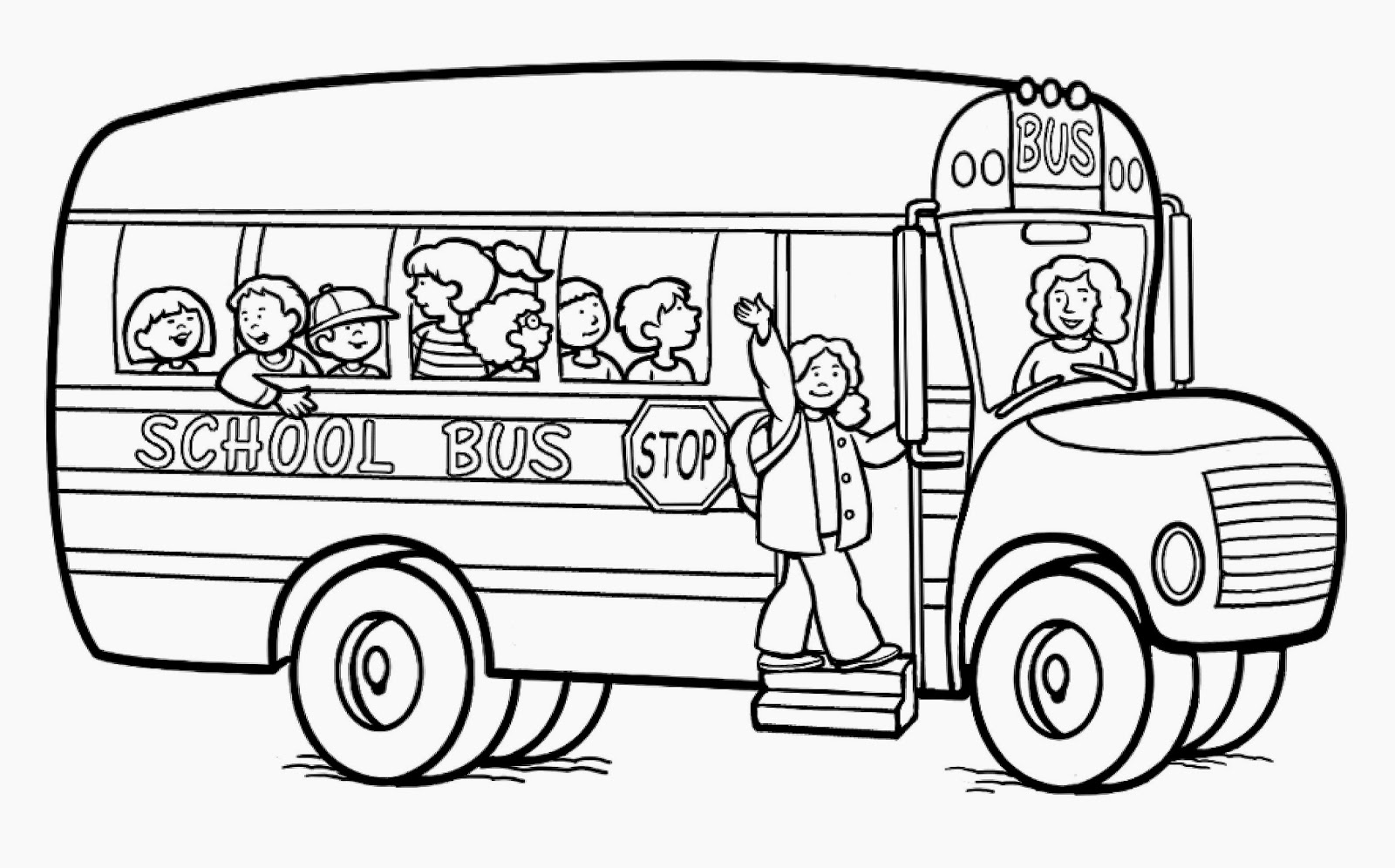 Bus The Car Coloring Pages Source Transportation For Kids