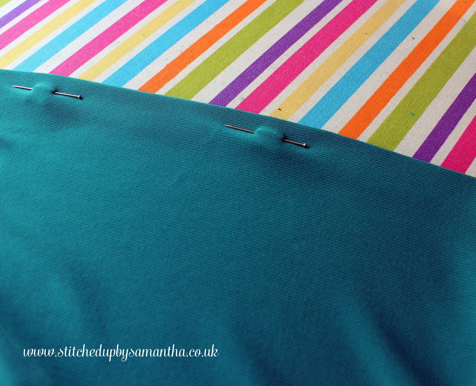 Hemming knits on a regular sewing machine Stitched Up by Samantha