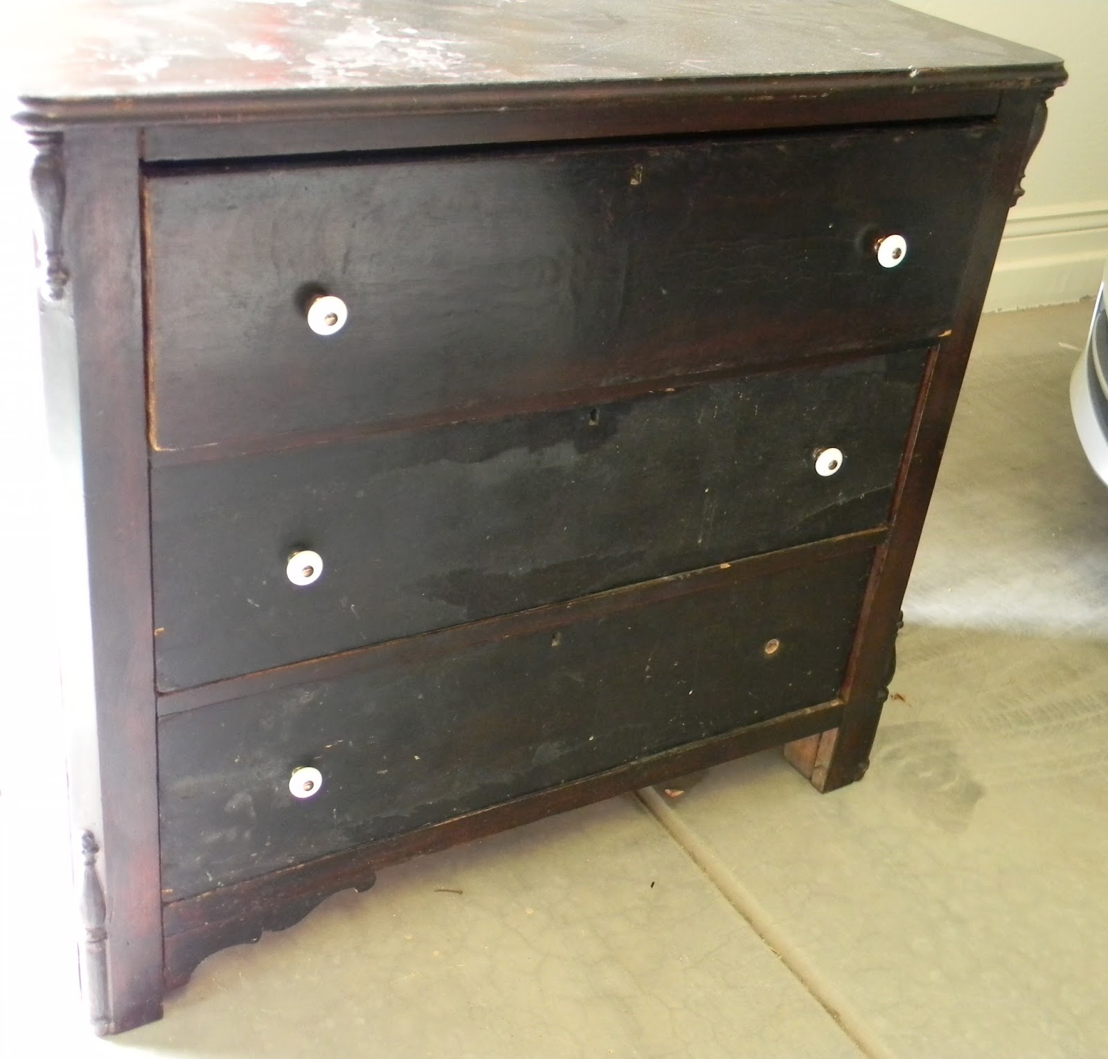 Little Bit of Paint How to Strip Veneer & a Dresser Makeover