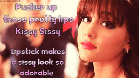 Lipstick makes a sissy look so adorable TG Caption - Veronica! - Crossdressing Tales