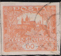 1918 Czechoslovakia Hradčany Series Stamp 60