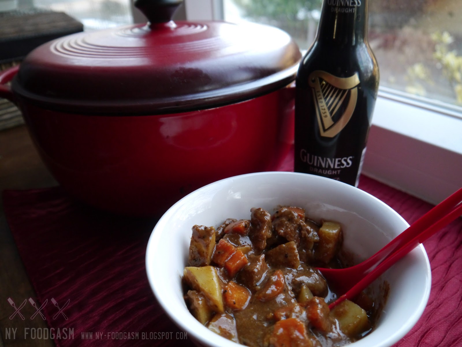 NY FoodGasm Guinness Beef Stew with a Secret Ingredient