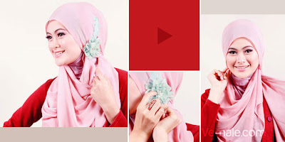 Tutorial Cara Memakai Jilbab Segi Empat