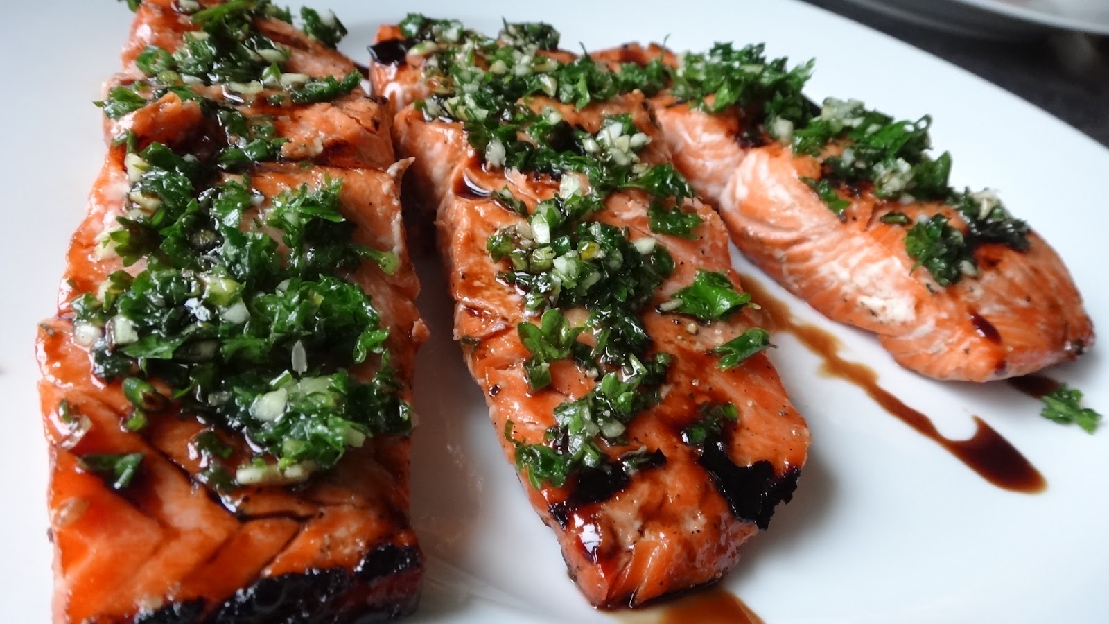 Grilled Salmon with Parsley, Lemon Gremolata