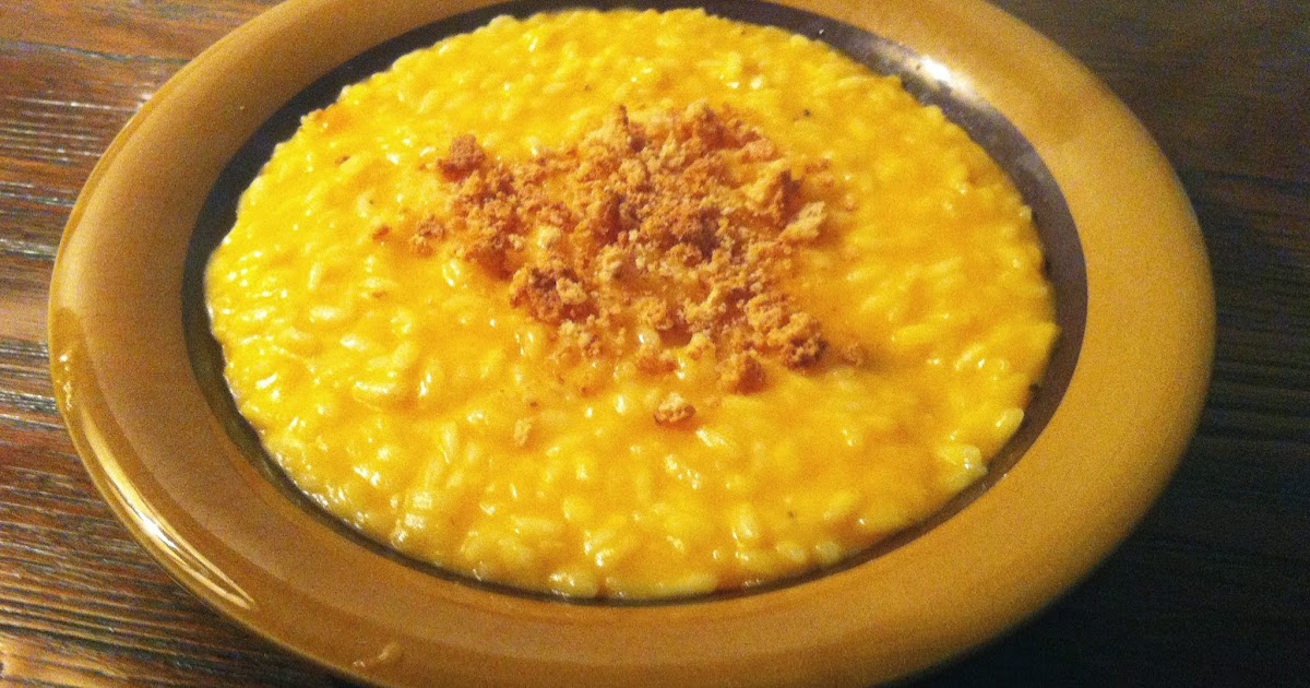 Risotto alla zucca con trito di amaretti Vita su Marte