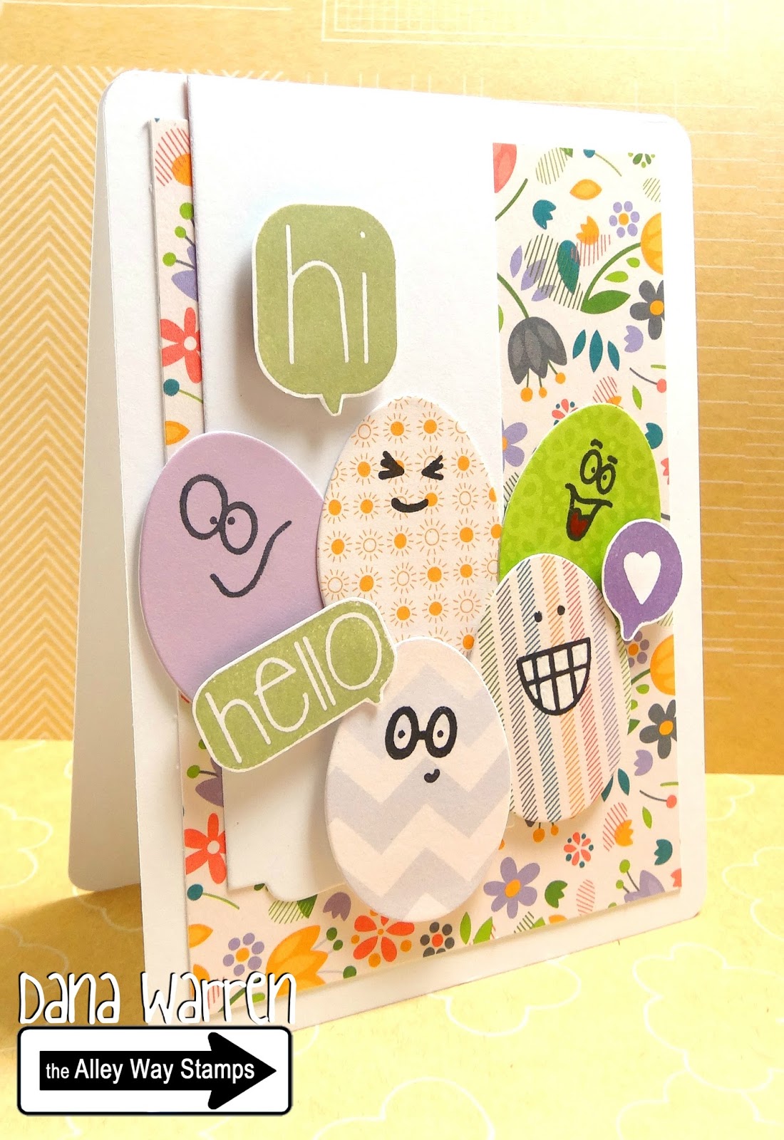 Kraft Paper Stamps Fun Easter Eggs