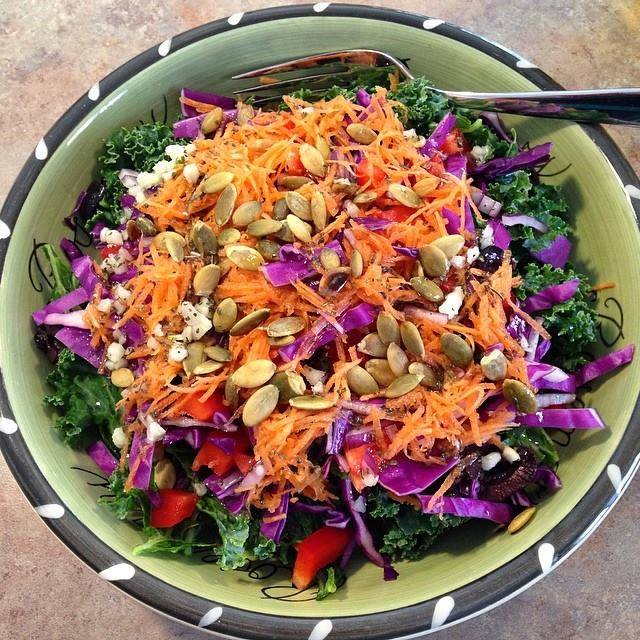 Rainbow Kale Salad