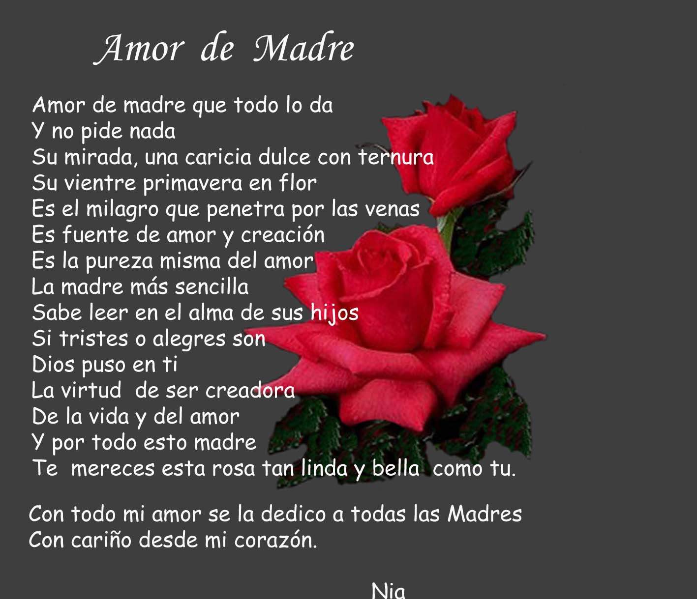 Gallery of Poema Dedicado A Una Madre Muerta Madre Te Amo Mam 225.