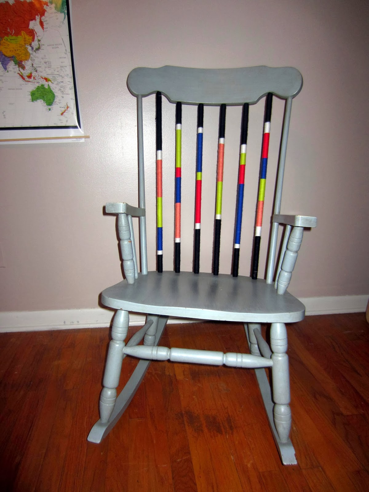 Kelsey Inspired Yarn Bomb Rocking Chair!
