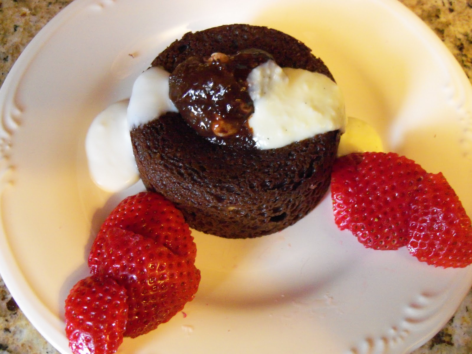 Beyond The Garden Gate Chocolate Molten Lava Cakes with Nutella