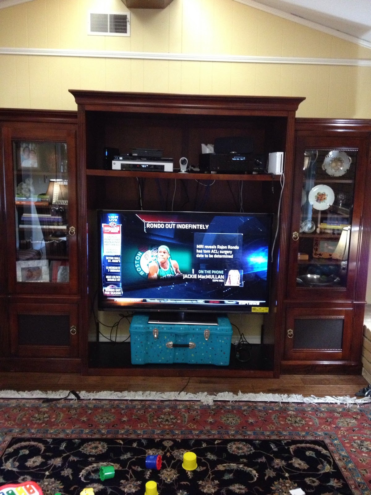 hook up entertainment center