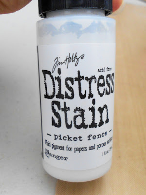 distress stain picket fence