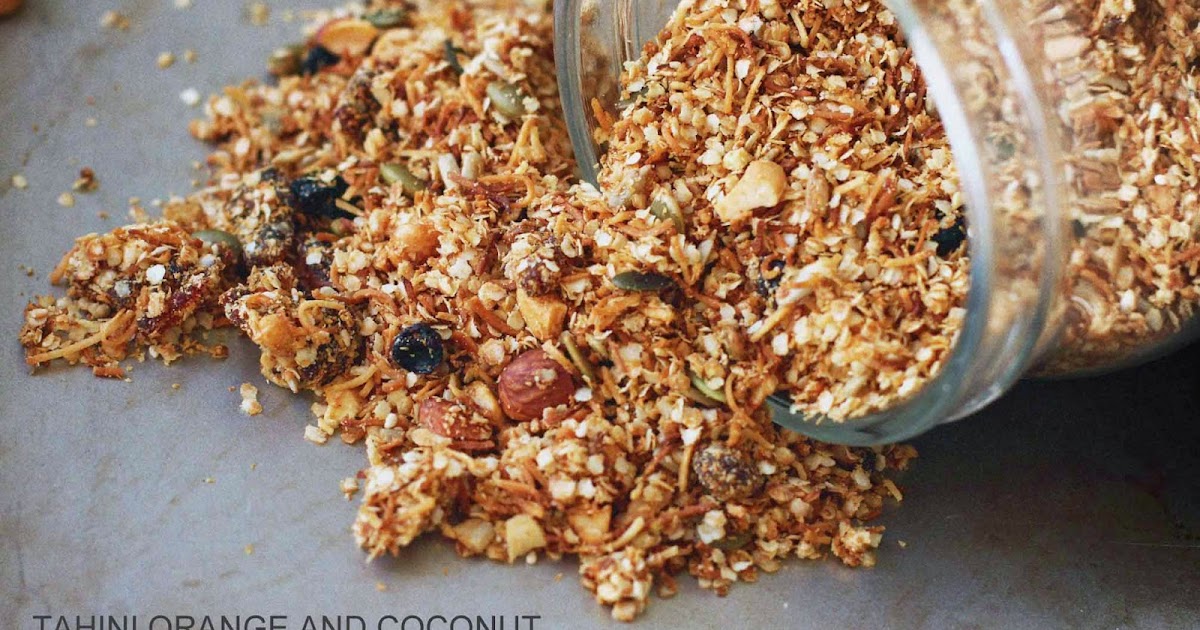 Milk and Honey Tahini Orange and Coconut Toasted Muesli Gluten Free