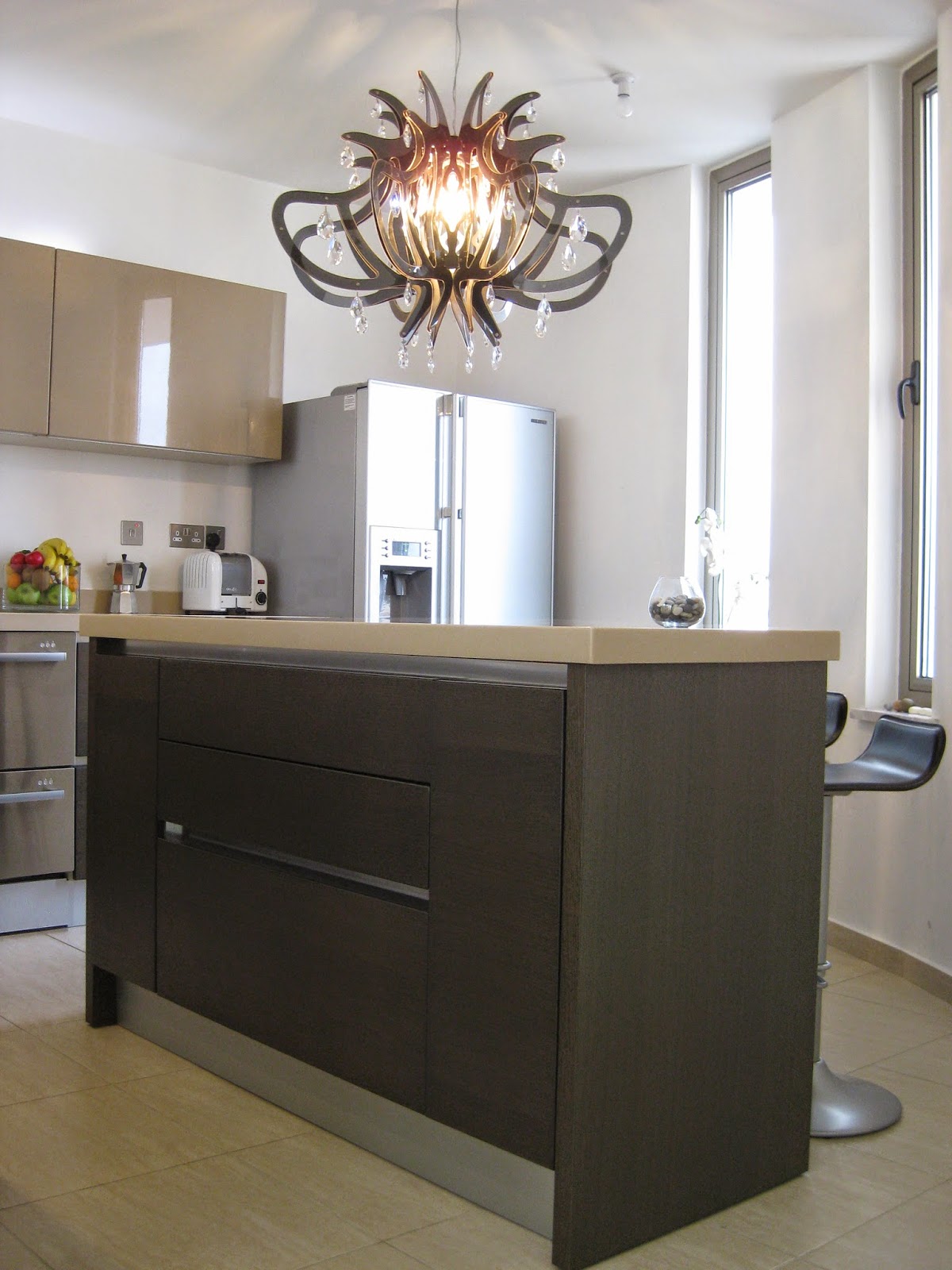 Kitchen island. Design: www.brightspacedesign.com