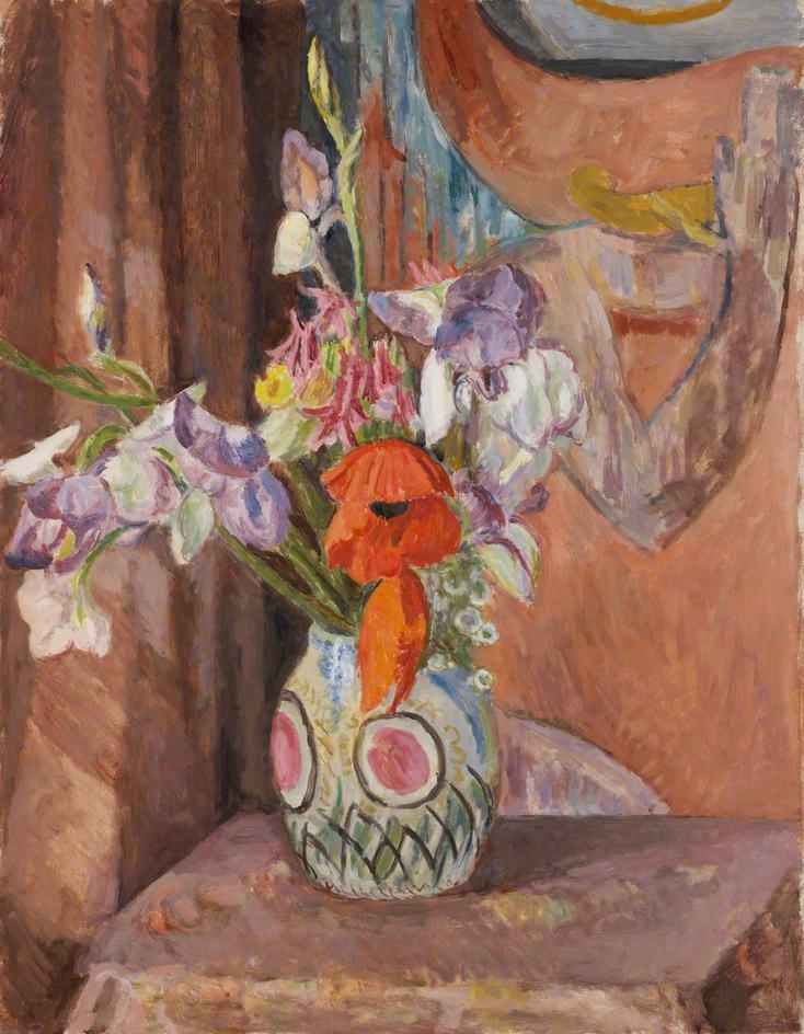 British Paintings Vanessa Bell Flowers 1930's