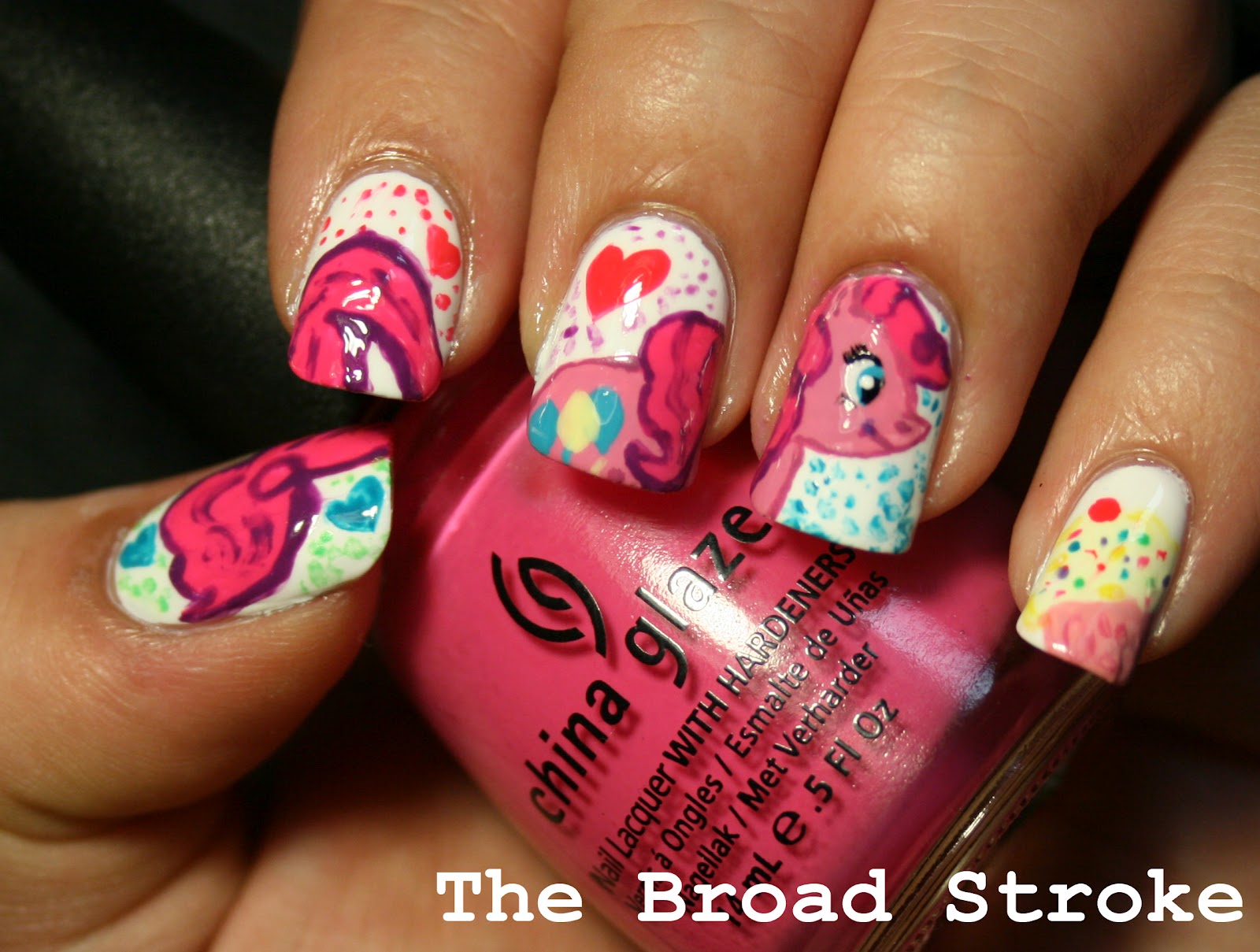 Pinkie Pie Nail Art Design - wide 1