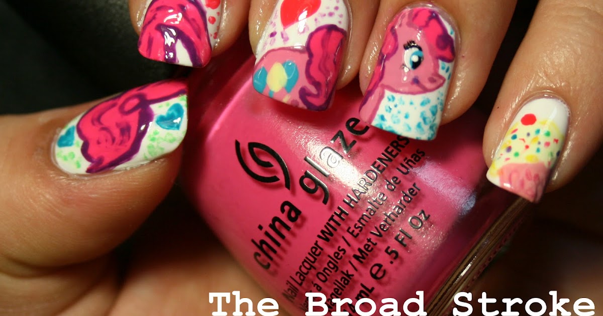 The Broad Stroke Nail Art Pinkie Pie!