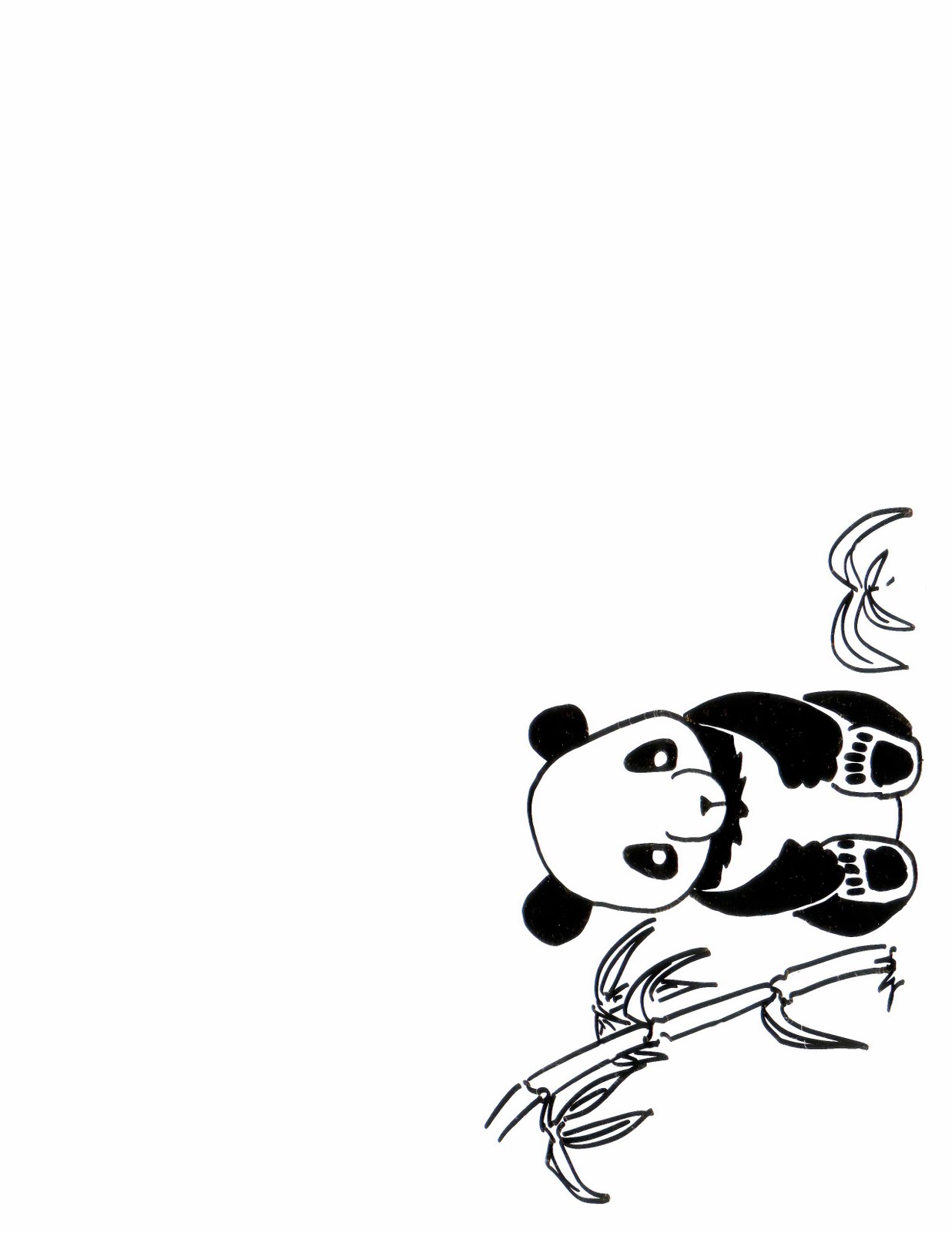 Cute Panda Sketch