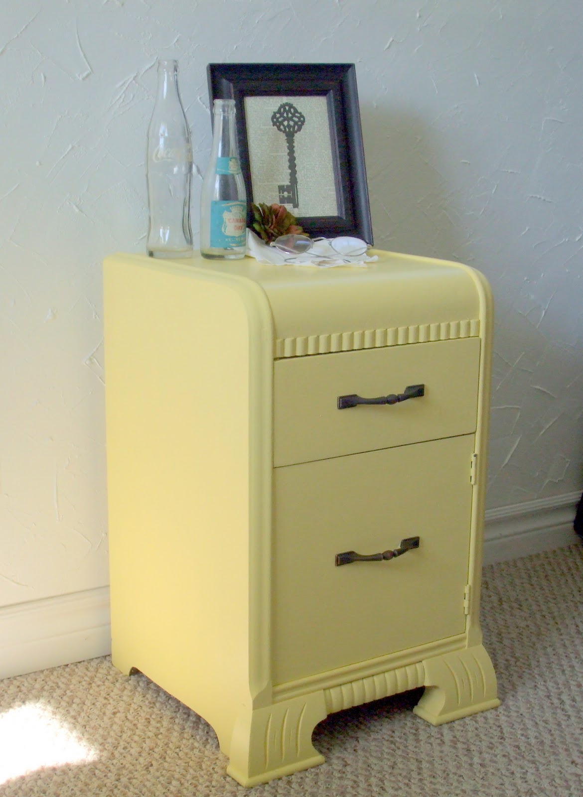 simply chic treasures Sunshiney Waterfall Nightstand