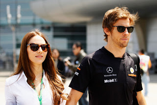 Jenson Button And Jessica Michibata