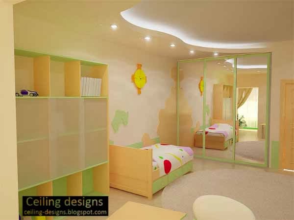 kids room ceiling lighting. beautiful curved ceiling design for kids room with hidden lighting