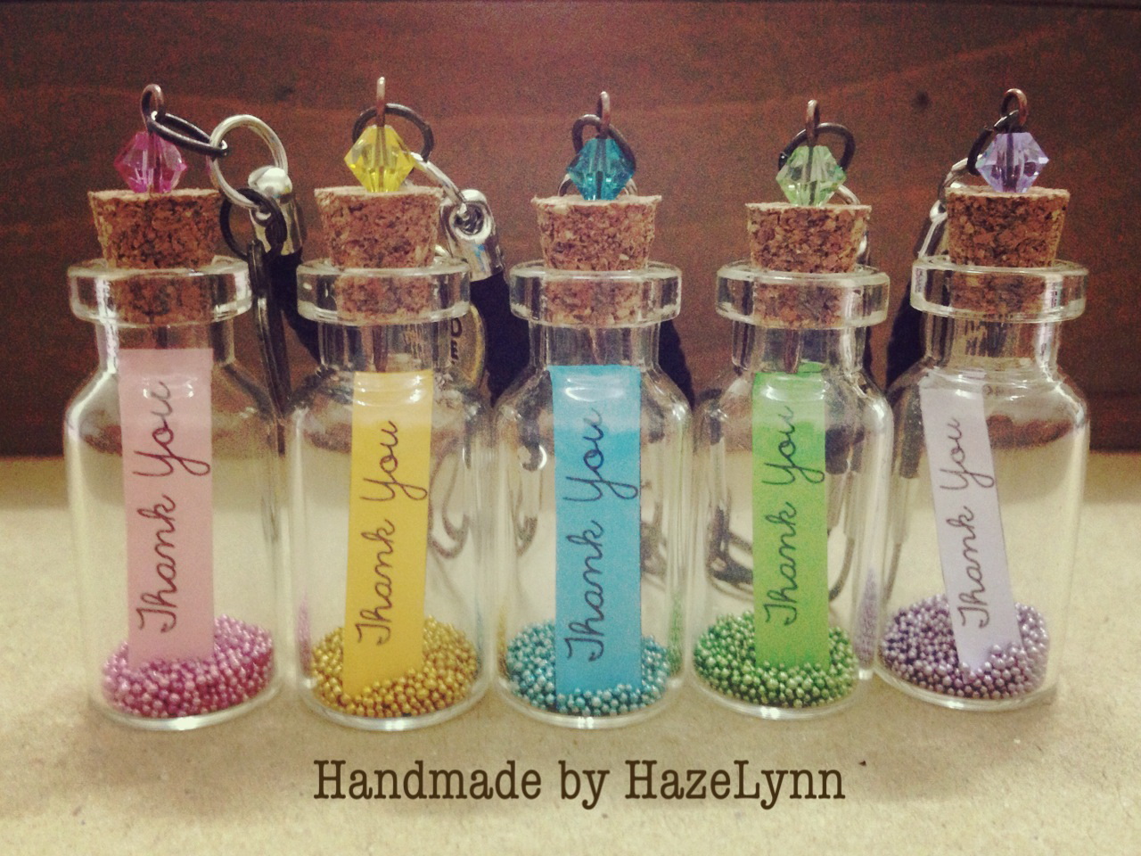Handmade by Hazelynn: Gift Idea: Thank You Bottle Handphone Straps