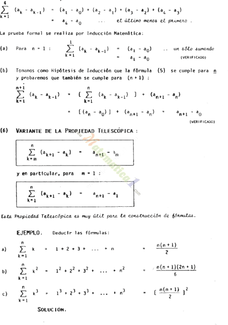 EJERCICIOS DE INDUCCION MATEMATICA ejercicios de induccion matematica: