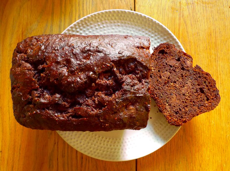 GlutenFree Chocolate Buckwheat Zucchini Bread