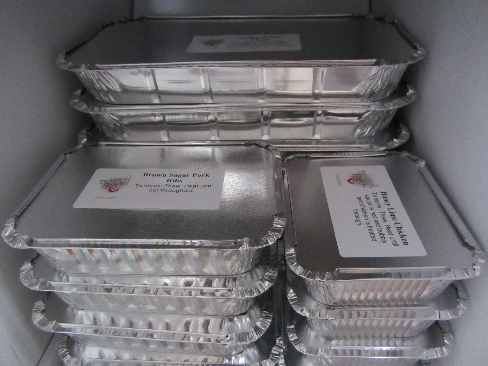 Dinner is Ready! Freezer Pans!