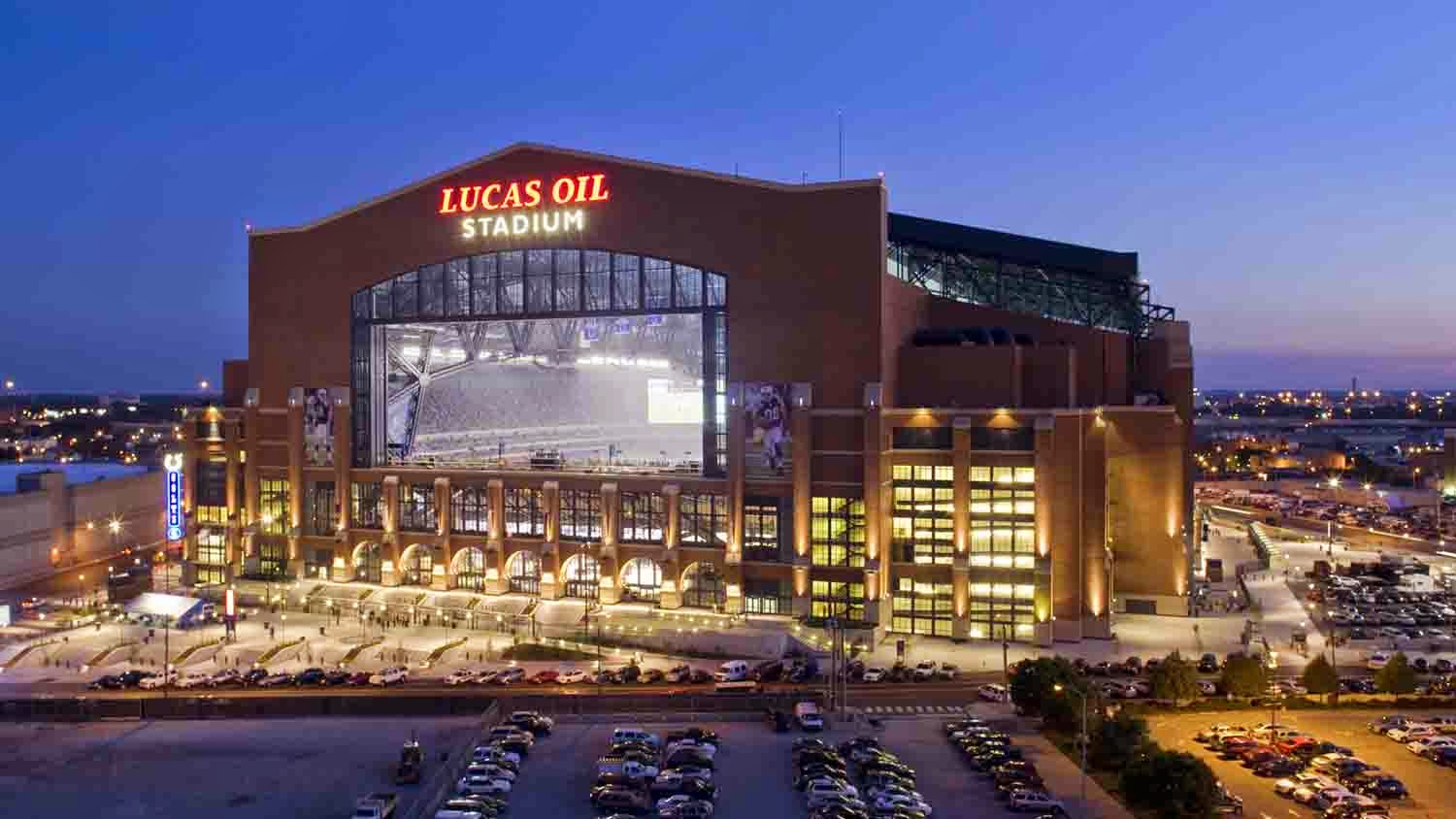 Ball State wants to play Indiana at Lucas Oil Stadium in 2019. Ball State wants to play Indiana at Lucas Oil Stadium in 2019.