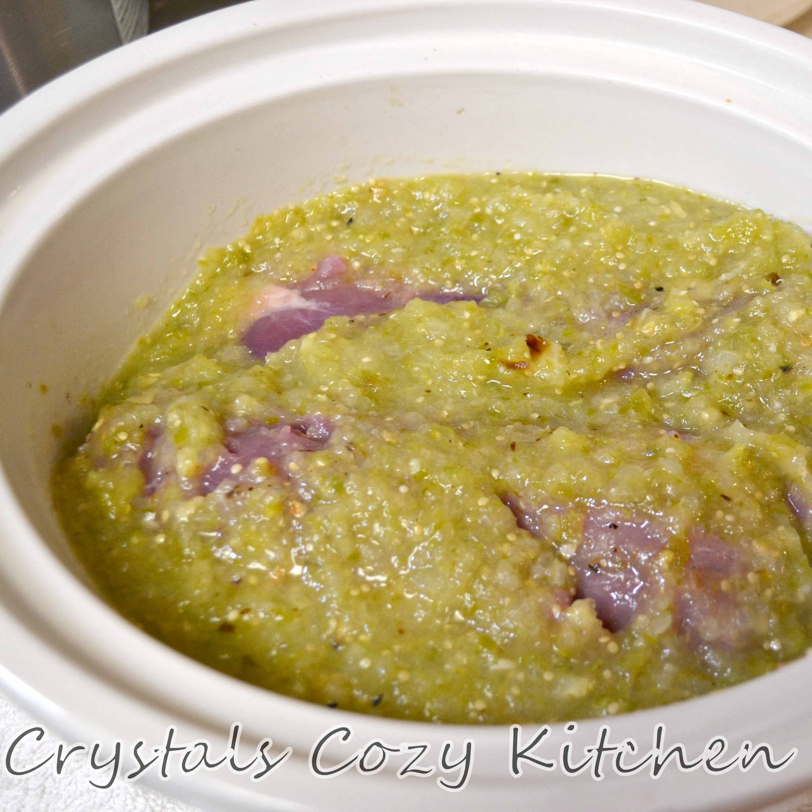 Crystal's Cozy Kitchen Salsa Verde Pork Loin Roast (Slow Cooker)