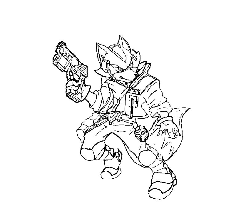 Fox Smash Bros. Brawl Coloring Pages Coloring Pages