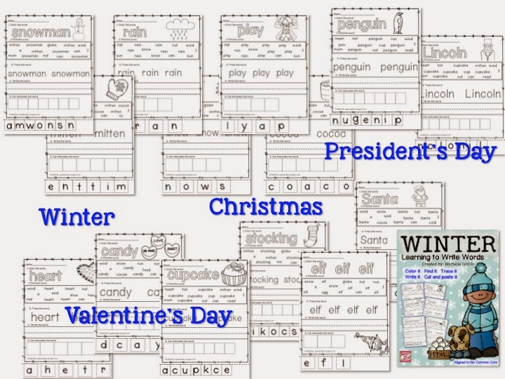 Winter Words Learn To Read And Write Apples And Abc S