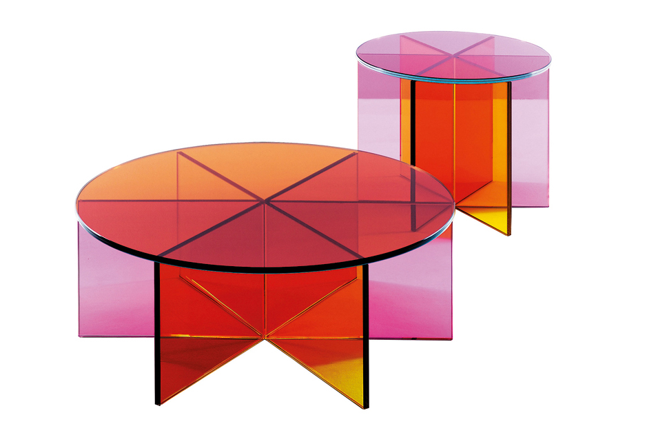 glas italia contemporary multi color kaleidoscope glass top end table xxx side table by johanna grawunder - Colored End Tables glas italia contemporary multi color kaleidoscope glass top end table xxx side table by johanna grawunder - Colored End Tables