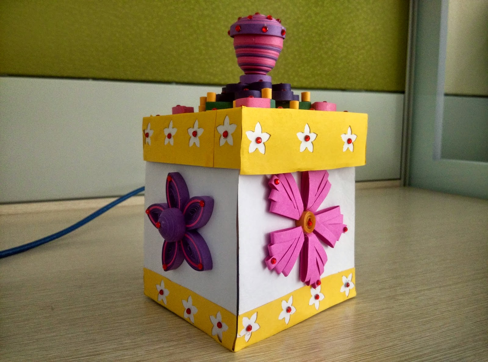 SD's Creations Quilled Exploding Box