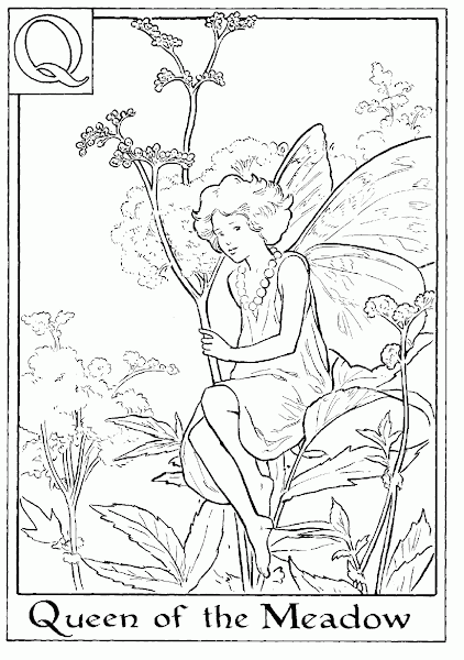 Flower Fairy Coloring Pages
