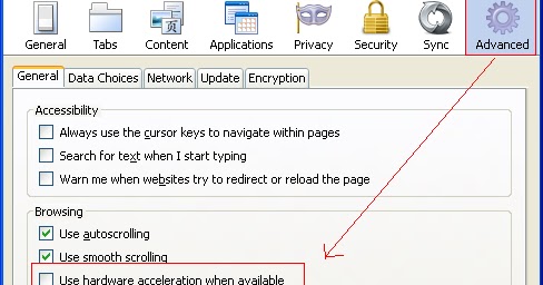 Fix slow startup issue with Firefox by disable Hardware Acceleration