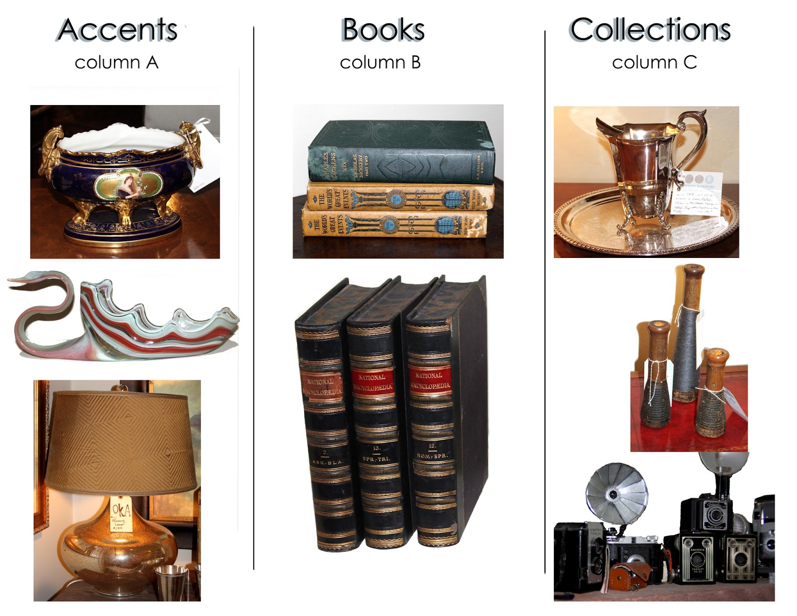 Laurl Designs The ABC's of arranging shelves