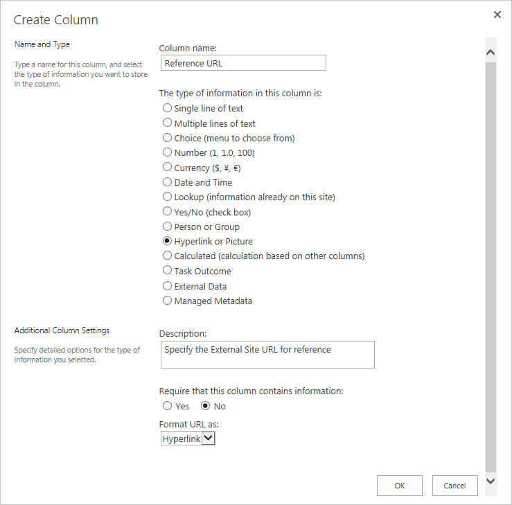 sharepoint 2010 hyperlink field default value