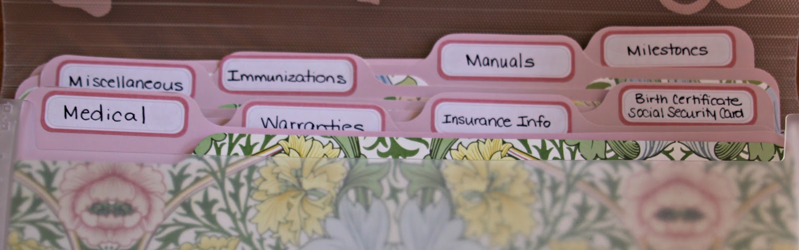 Our Pinteresting Family Baby Organization