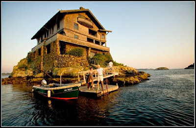 unique house on the sea