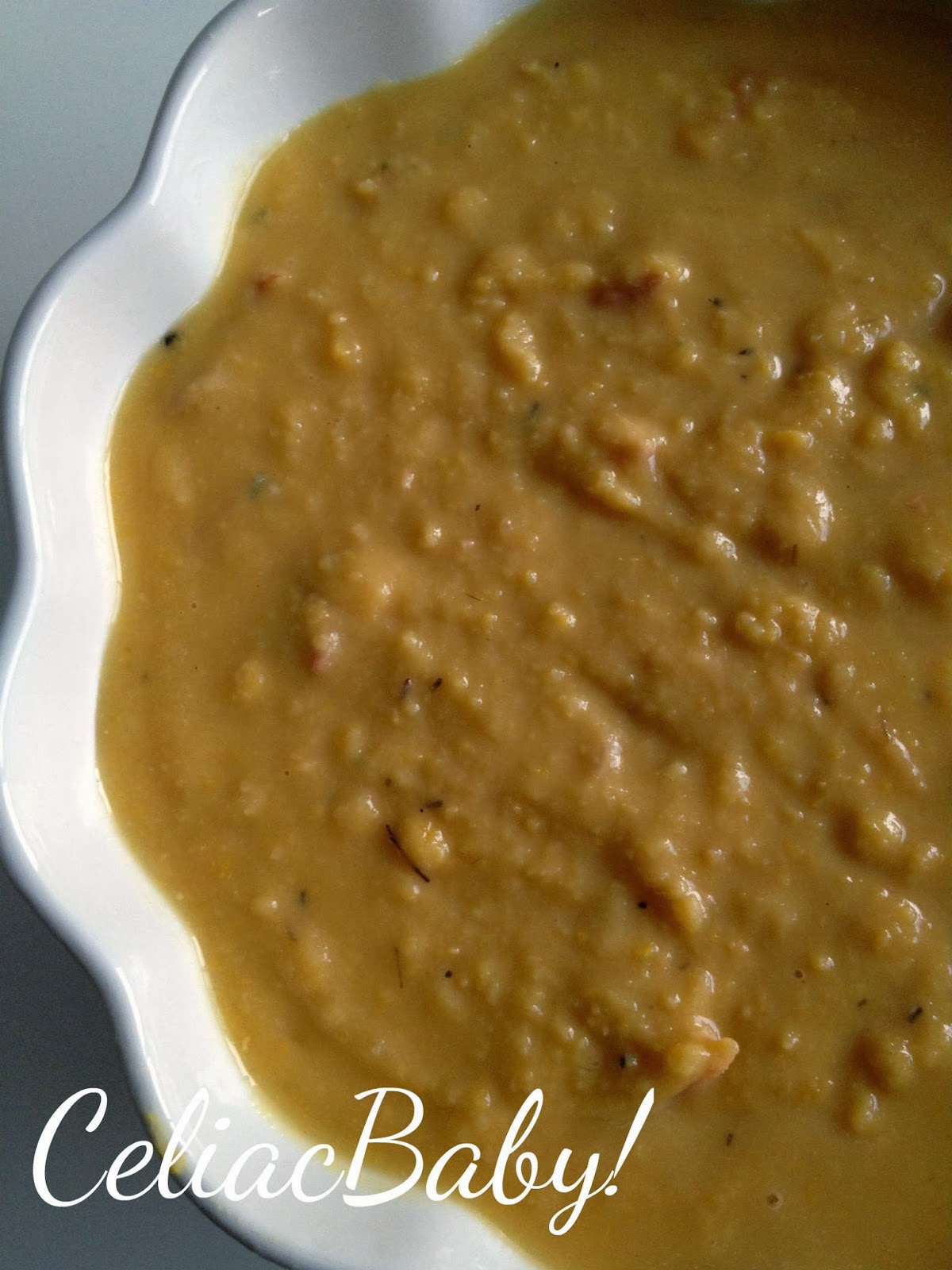 Celiac Baby! Recipe Slow Cooker Split Pea Soup (Gluten & Dairy Free)