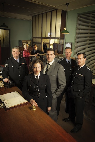 WPC 56, BBC1, Desk Sgt Peter Pratt (GERARD HORAN), Cathy Sinclair (JUSTINE MICHELLE CAIN), PC Eddie Coulson (CHRIS OVERTON), WPC Gina Dawson (JENNIE JACQUES), DI Jack Burns (KIERAN BEW), Sgt Sidney Fenton (CHARLIE DE'ATH), Chief Insp Nelson (JOHN LIGHT)