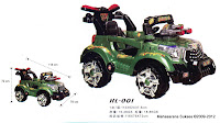 Motor Mainan Aki Aile HL001 Armored Car with Gun