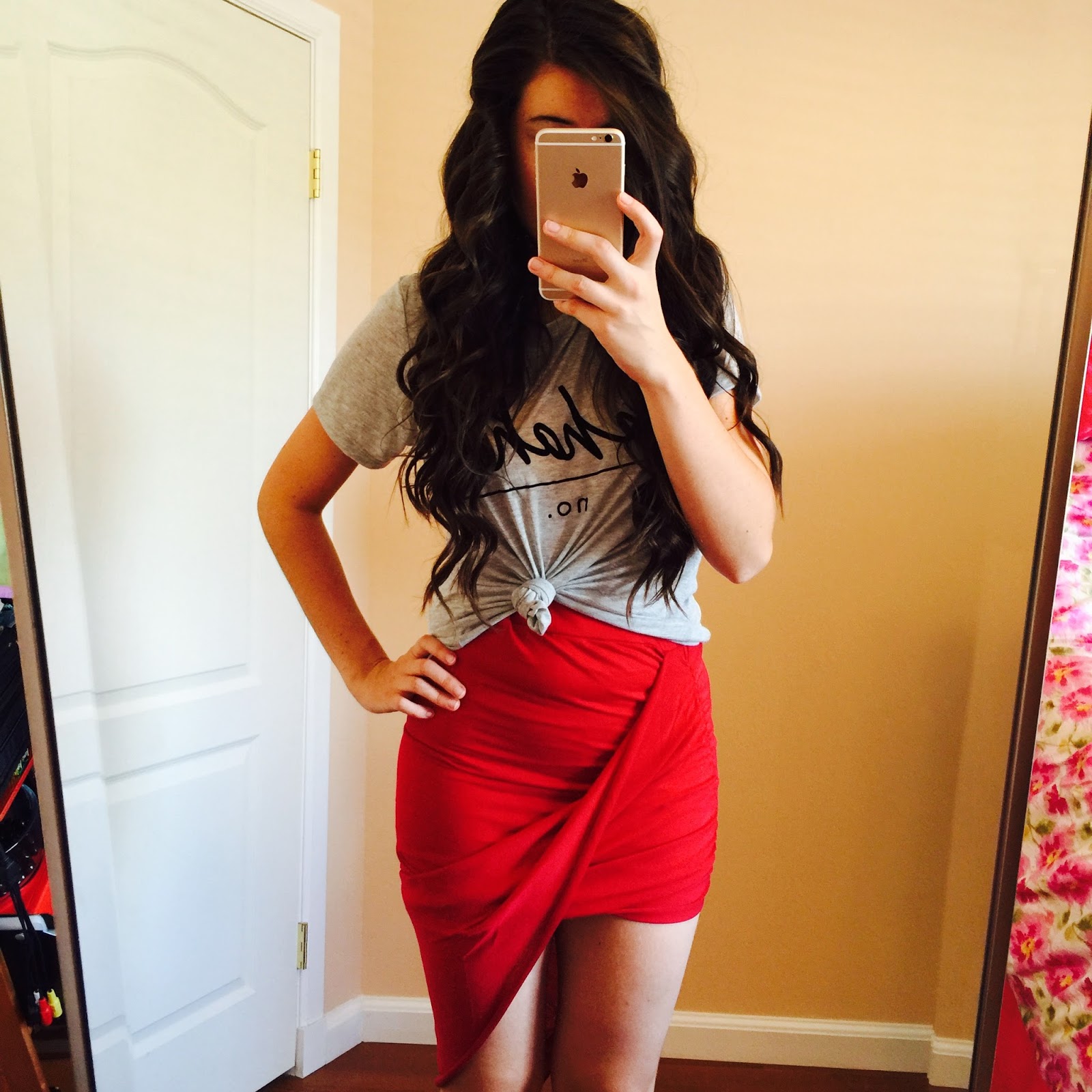 Love, Iris How To Style a Burgundy Wrap Skirt